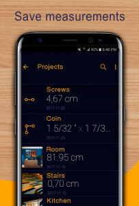 اسکرین شات برنامه Ruler App: Camera Tape Measure 4