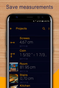 اسکرین شات 4 برنامه Tape Measure: Measuring Ruler