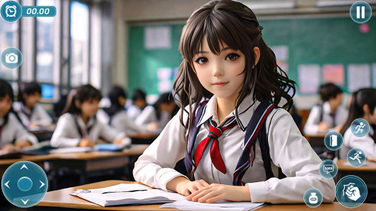 اسکرین شات بازی School Simulator Anime Girl 3D 5