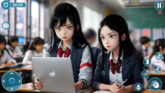 اسکرین شات بازی School Simulator Anime Girl 3D 1