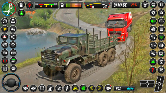 اسکرین شات 2 بازی US Army Transporter Truck Game