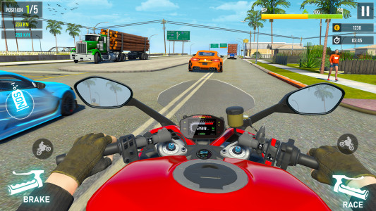 اسکرین شات 4 بازی Moto Traffic Bike Racing Games