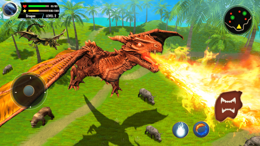 اسکرین شات بازی Flying Dragon Simulator Games 2