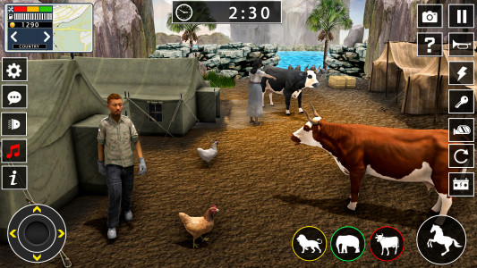 اسکرین شات بازی Animal transport truck games 8
