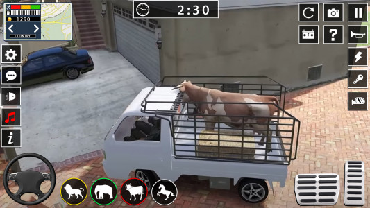 اسکرین شات بازی Animal transport truck games 6