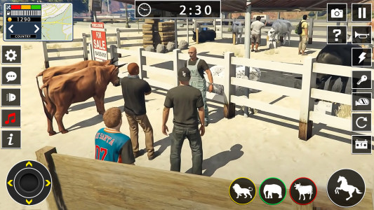 اسکرین شات بازی Animal transport truck games 3