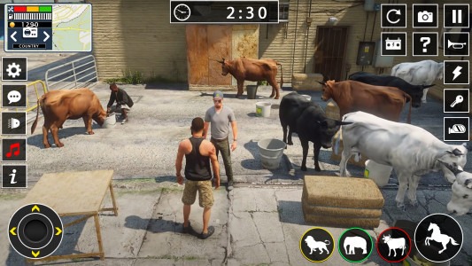 اسکرین شات بازی Animal transport truck games 1