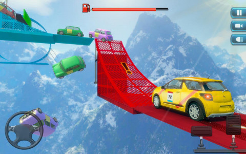 اسکرین شات برنامه Impossible Ramp Car Driving 3D 2
