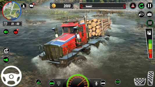 اسکرین شات بازی Offroad Mud Truck Simulator 3D 2