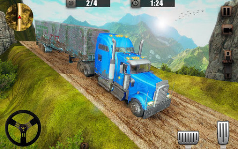 اسکرین شات بازی Off-Road USA Trucker Muddy Driving: Heavy Cargo 1