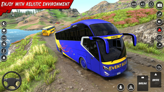 اسکرین شات 5 بازی Offroad Bus Simulator 3d drive