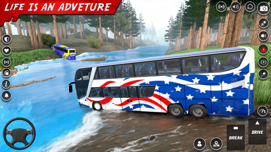 اسکرین شات 3 بازی Offroad Bus Simulator 3d drive