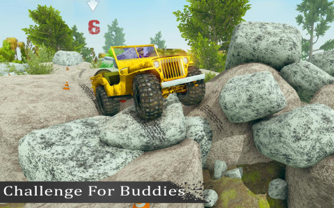 اسکرین شات بازی Offroad Jeep Rock Crawling Sim 1