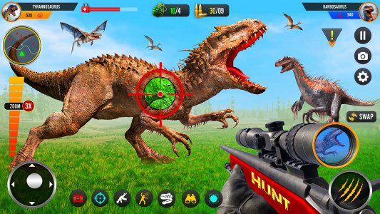 اسکرین شات بازی Wild Dino Hunting Jungle Games 3