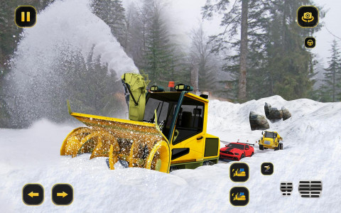 اسکرین شات برنامه Snow Plow Truck Driving Sim 4