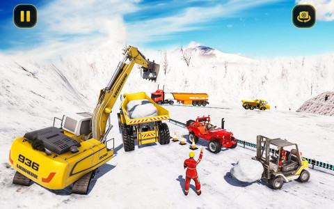 اسکرین شات برنامه Snow Plow Truck Driving Sim 5