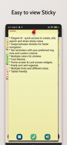 اسکرین شات برنامه Sticky Notes ! 3