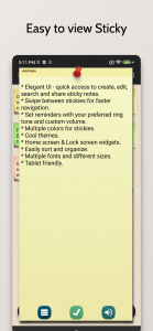 اسکرین شات 3 برنامه Sticky Notes !