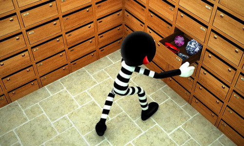 اسکرین شات بازی Stickman Bank Robbery Escape 3