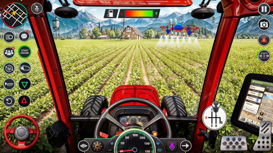 اسکرین شات 6 برنامه Big Farming Tractor Game 3D