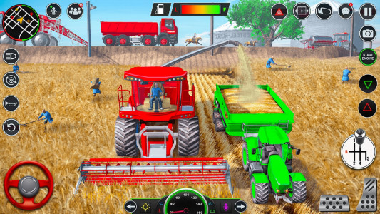 اسکرین شات برنامه Indian Farming Tractor Game 3D 1