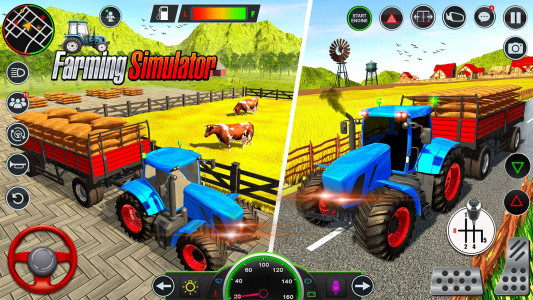 اسکرین شات 4 برنامه Indian Farming Tractor Game 3D