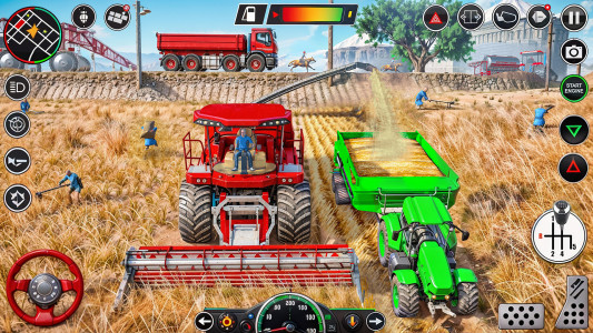 اسکرین شات 1 برنامه Big Farming Tractor Game 3D