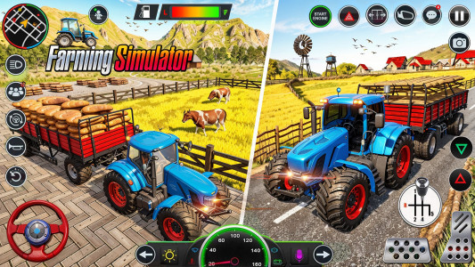 اسکرین شات 4 برنامه Big Farming Tractor Game 3D
