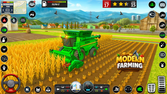 اسکرین شات 4 برنامه Big Farming Tractor Game 3D