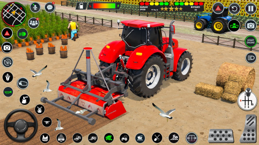 اسکرین شات 3 برنامه Indian Farming Tractor Game 3D