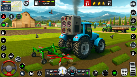 اسکرین شات 1 برنامه Big Farming Tractor Game 3D