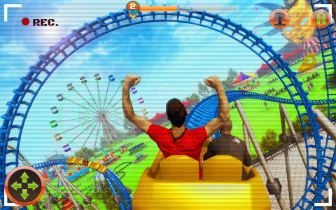 اسکرین شات برنامه Theme Park: Swings Rider Game 1