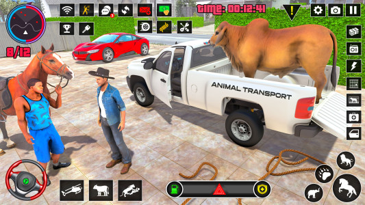 اسکرین شات 1 بازی Wild Animals Truck Transport