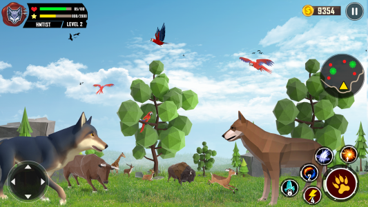 اسکرین شات بازی Wolf Simulator Wild Animals 3D 1