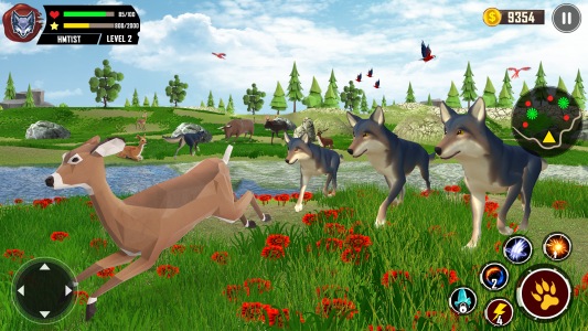 اسکرین شات بازی Wolf Simulator Wild Animals 3D 3