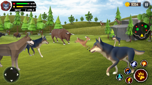 اسکرین شات بازی Wolf Simulator Wild Animals 3D 4
