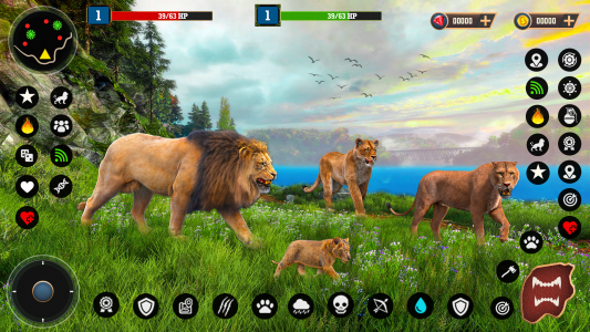 اسکرین شات 4 بازی Lion Simulator Animal Games 3d