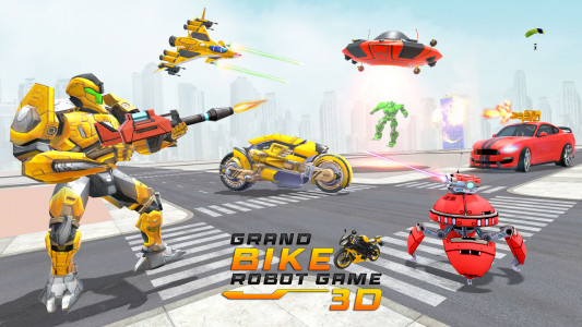 اسکرین شات برنامه Bike Robot Shooting: War Games 1