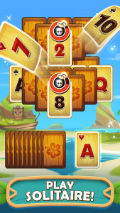 اسکرین شات 1 بازی Tiki Solitaire TriPeaks