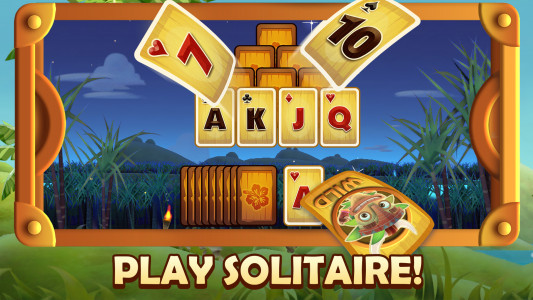 اسکرین شات بازی Tiki Solitaire TriPeaks 1