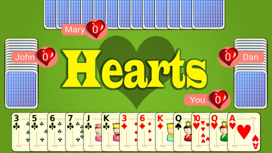 اسکرین شات 1 بازی Hearts Mobile