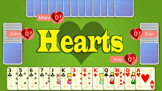 اسکرین شات 1 بازی Hearts Mobile