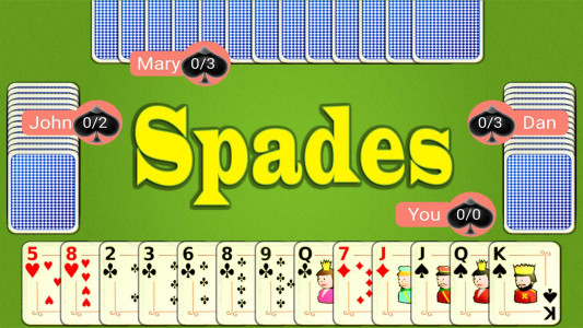 اسکرین شات 1 بازی Spades Mobile