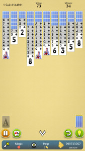 اسکرین شات بازی Spider Solitaire Mobile 7