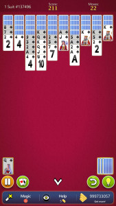 اسکرین شات بازی Spider Solitaire Mobile 8