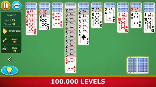 اسکرین شات بازی Spider Solitaire Mobile 4