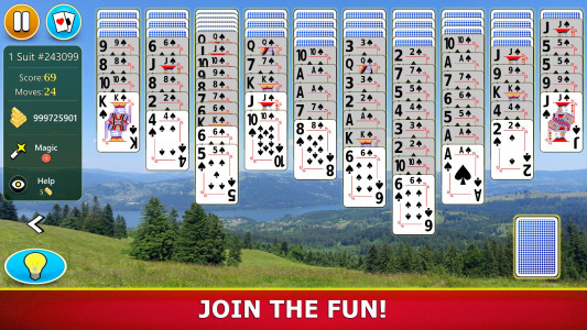 اسکرین شات بازی Spider Solitaire Mobile 3