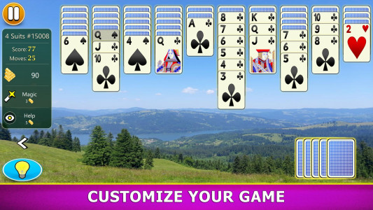 اسکرین شات بازی Spider Solitaire Mobile 3