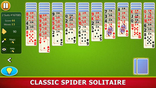 اسکرین شات 1 بازی Spider Solitaire Mobile