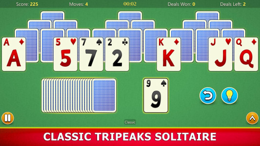 اسکرین شات بازی TriPeaks Solitaire Mobile 1